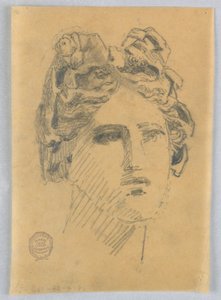 Boceto de la Cabeza de una Mujer de Francis Augustus Lathrop