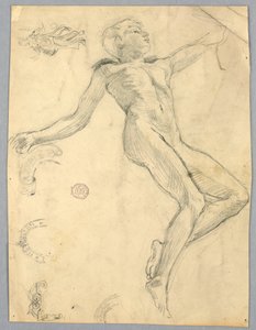 Boceto de una desnuda femenina de Francis Augustus Lathrop