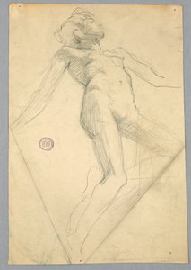 Boceto de un desnudo femenino de Francis Augustus Lathrop