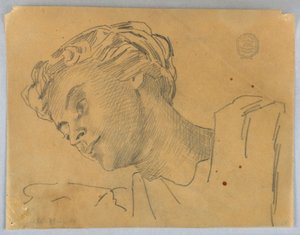 Boceto de la Cabeza de una Mujer