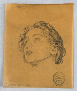 Boceto de la Cabeza de una Mujer de Francis Augustus Lathrop