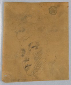 Boceto de la cabeza de una mujer de Francis Augustus Lathrop
