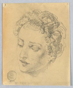 Boceto de la Cabeza de una Mujer de Francis Augustus Lathrop