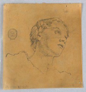 Boceto de la cabeza de una mujer