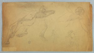 Bocetos de figuras desnudas de Francis Augustus Lathrop