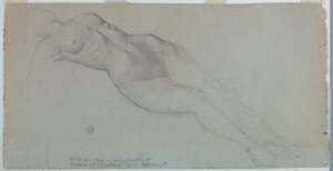Estudio para "Diana y sus asistentes entre las constelaciones" de Francis Augustus Lathrop