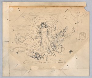 Estudio para "Zodiaco" de Francis Augustus Lathrop