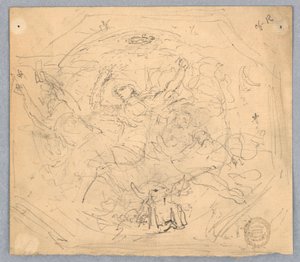 Estudio para "Zodiaco" de Francis Augustus Lathrop