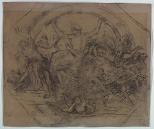 Estudio para "Zodiaco" de Francis Augustus Lathrop
