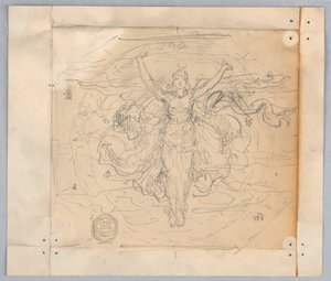 Estudio para "Zodiaco" de Francis Augustus Lathrop