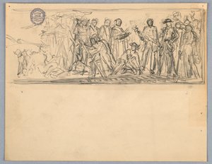 Estudio para un mural o panel de Francis Augustus Lathrop