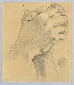 Estudio de Manos Entrecruzadas de Francis Augustus Lathrop