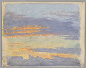 Estudio de nubes, Roma, Italia de Francis Augustus Lathrop