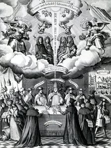Los Felices Instrumentos de la Preservación de Inglaterra, publicado por Benjamin Combe después de Francis Barlow, abril de 1681 de Francis Barlow