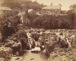 En Pont y pair, Bettws-y-Coed, Gales del Norte, 1856