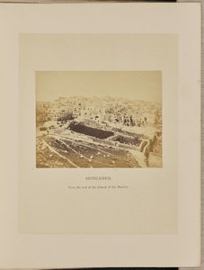 Belén desde el tejado de la Iglesia de la Natividad de Francis Bedford