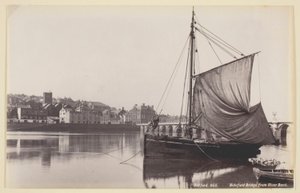 Puente de Bideford desde la orilla del río de Francis Bedford