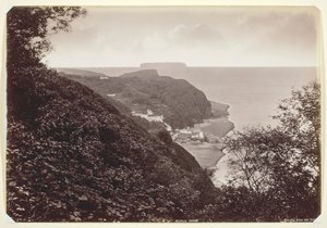 Clovelly desde el Hobby, 1860-94 de Francis Bedford