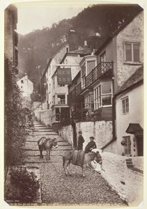 Clovelly, la nueva posada y calle, 1860-94
