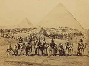 Gîzeh - Salida de S.A.R. el Príncipe de Gales y Suite de las Pirámides de Francis Bedford