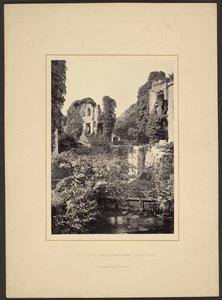 Castillo de Raglan, vista hacia Fountain Court de Francis Bedford