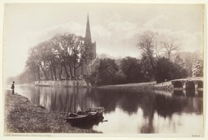 Stratford-on-Avon, Iglesia desde el Avon, 186094