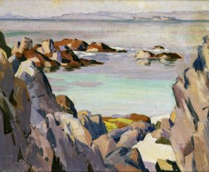 Staffa y Rhum desde Iona de Francis Campbell Boileau Cadell