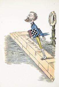 Letra F, ilustración de El alfabeto de Struwwelpeter, verso de Harold Begbie (1871-1929) de Francis Carruthers Gould