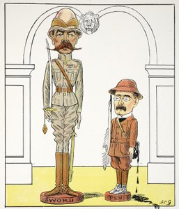 K, k, ilustración de El alfabeto de Struwwelpeter, verso de Harold Begbie (1871-1929)