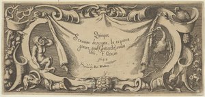 Placa de título, de Quinque Sensuum Five Senses de Francis Cleyn