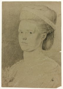 Busto retrato de una joven de Francis Cotes