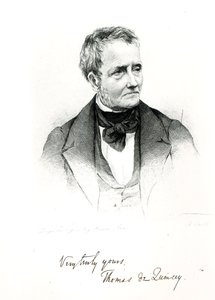 Thomas de Quincey (1785-1859), de una fotografía de daguerrotipo por Howie de Francis Croll