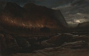 Funeral de un cacique de montaña de Francis Danby