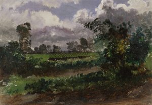 Vista del Jardín del Artista desde su Casa en Exmouth, Devonshire de Francis Danby