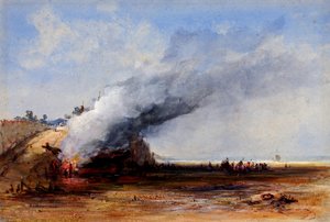 Quema de un Barco Viejo, siglo XIX
