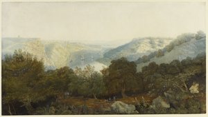 La garganta del Avon con Clifton y los Hotwells, Bristol, c.1820 de Francis Danby