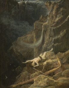 El precipicio, c.1827 de Francis Danby