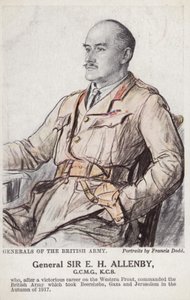 General Sir E H H Allenby (litografía en color) de Francis Dodd