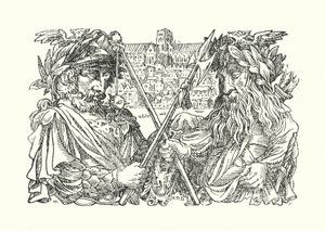 Merrie England: Old London (litografía) de Francis Donkin Bedford