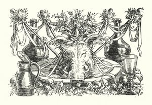 Merrie England: The Lord of Misrule (litografía) de Francis Donkin Bedford