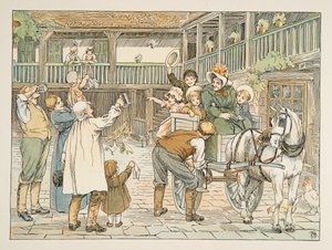 El Ostler, de Four and Twenty Toilers, pub. 1900 (litografía en color) de Francis Donkin Bedford