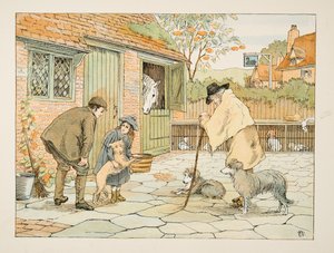 El veterinario, de Four and Twenty Toilers, pub. 1900 (litografía en color)