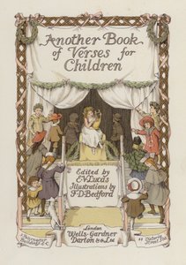Ilustración de la portada de Otro libro de versos (litografía en color) de Francis Donkin Bedford