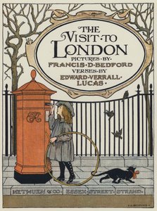 Ilustración de la portada de La visita a Londres (litografía en color) de Francis Donkin Bedford