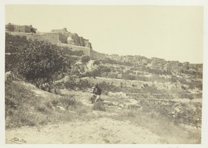 Belén, con la Iglesia de la Natividad de Francis Frith