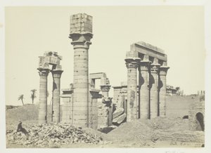 Templo de Cleopatra en Erment, cerca de Tebas de Francis Frith