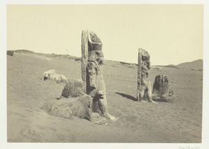 Colosos y Esfinge en Wady Saboua, Nubia, 1857 de Francis Frith