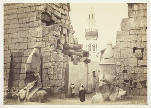Entrada al Gran Templo, Luxor, 1857