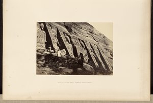 Fachada del Pequeño Templo de Abou Simbel de Francis Frith