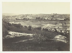 Jerusalén, desde el Monte de los Olivos, No.1, 1857 de Francis Frith